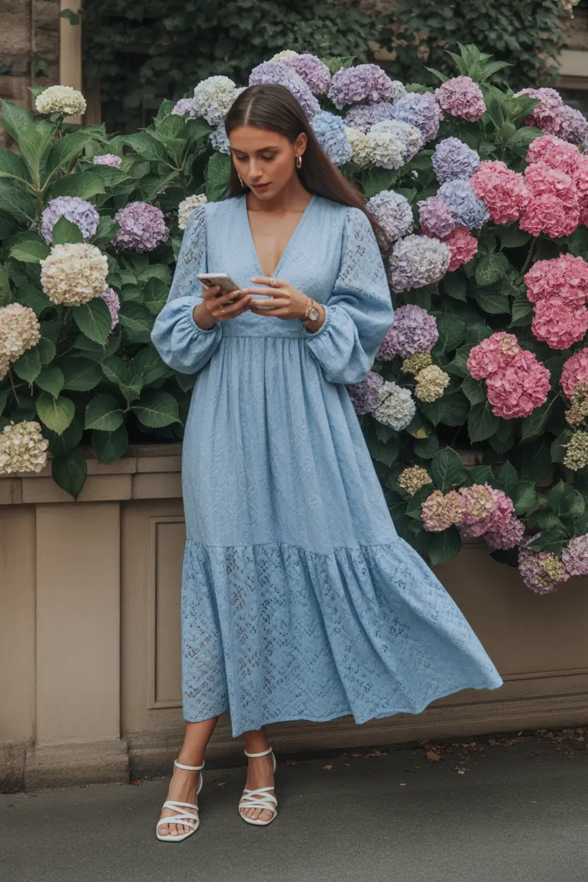 holiday spring outfits Soft Blue Romance for Unhurried Days