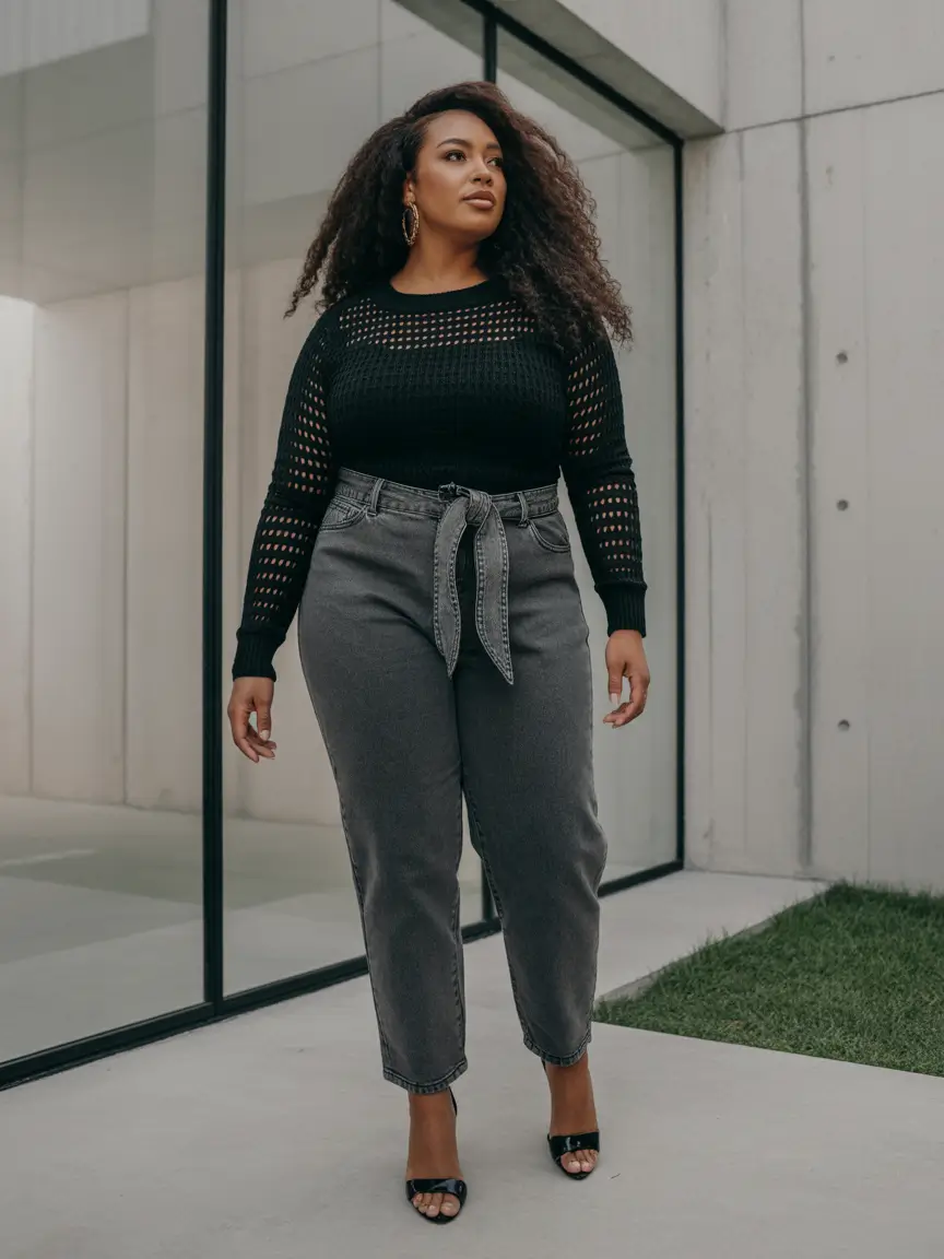 chic spring outfits Cozy Textures With Urban Feminine Strength