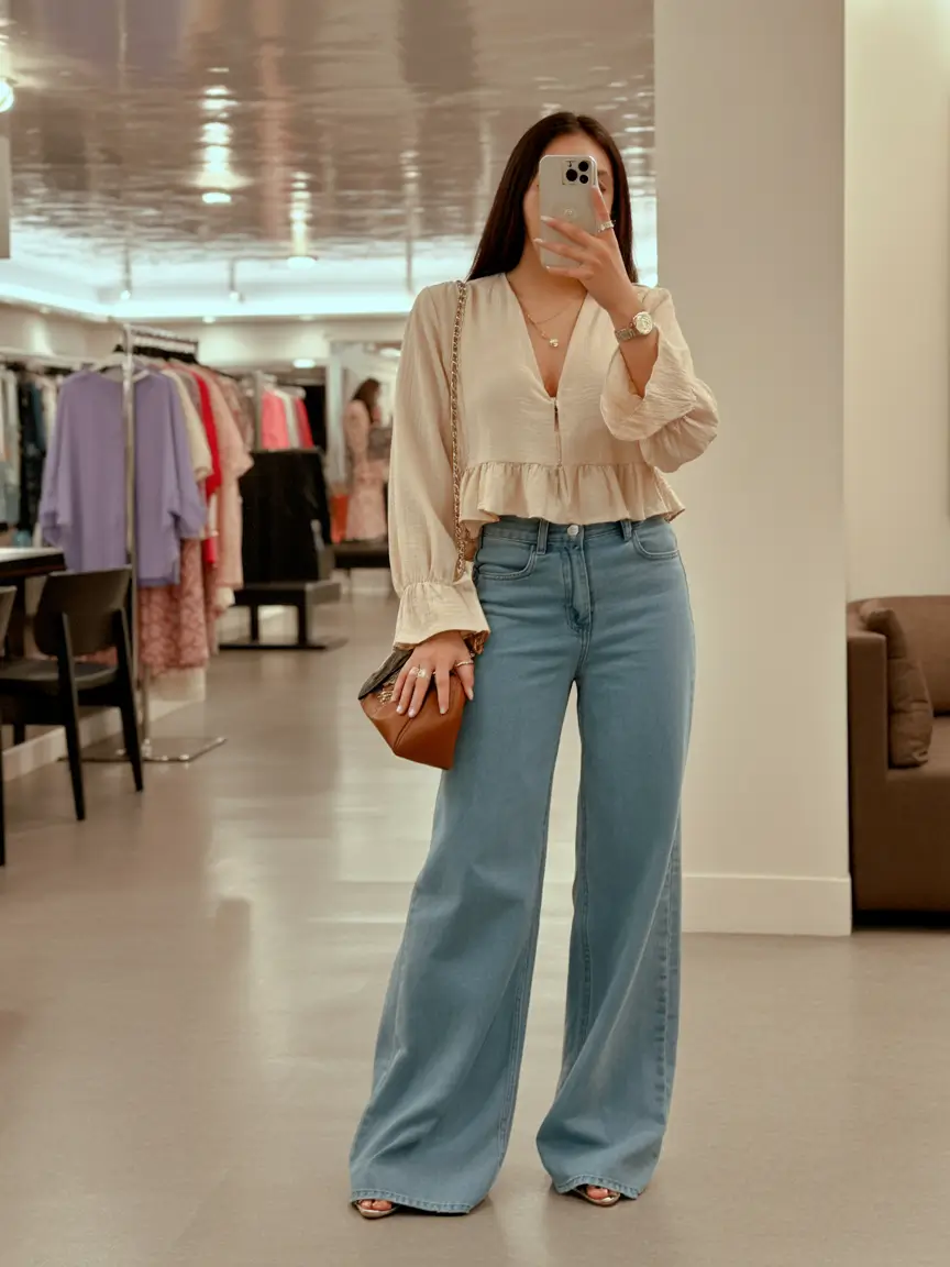 chic spring outfits Boho Romance Meets Everyday City Denim