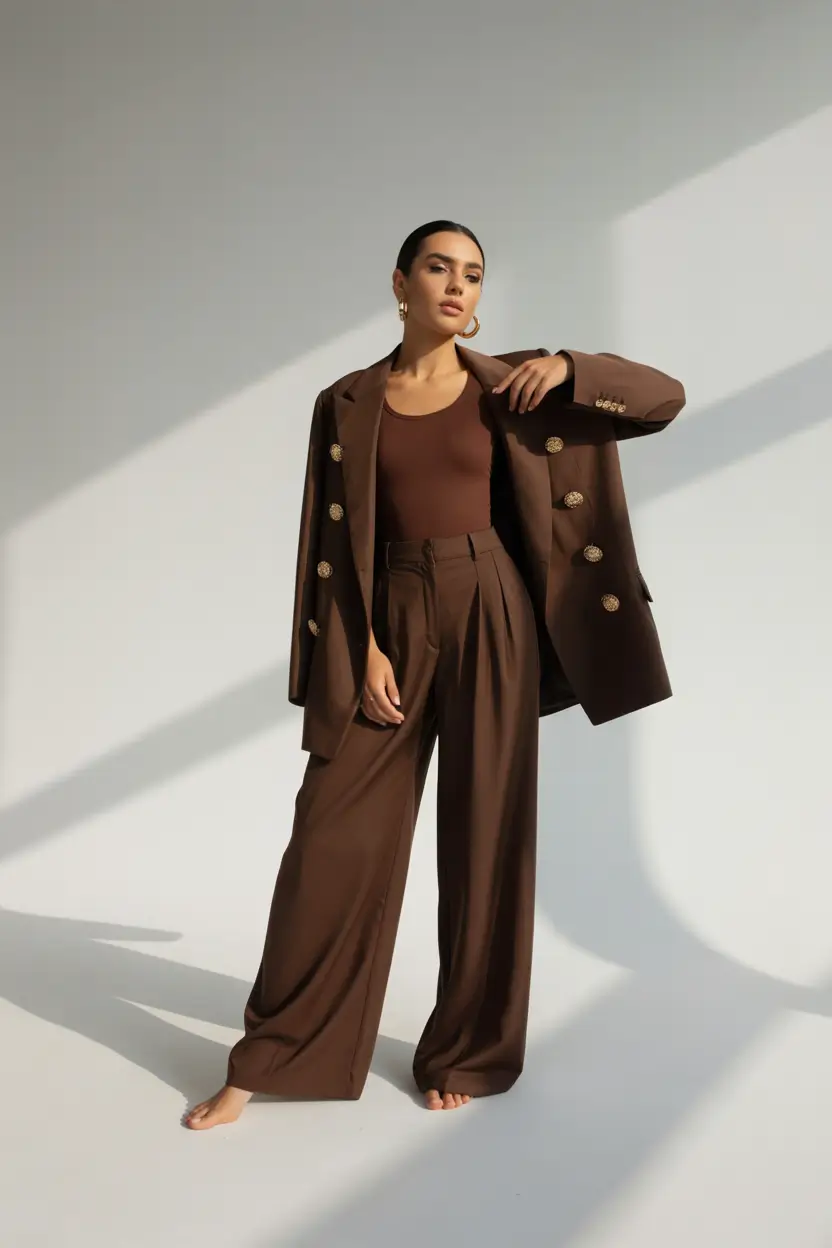 chic spring outfits Chocolate Monochrome as a New Spring Neutral