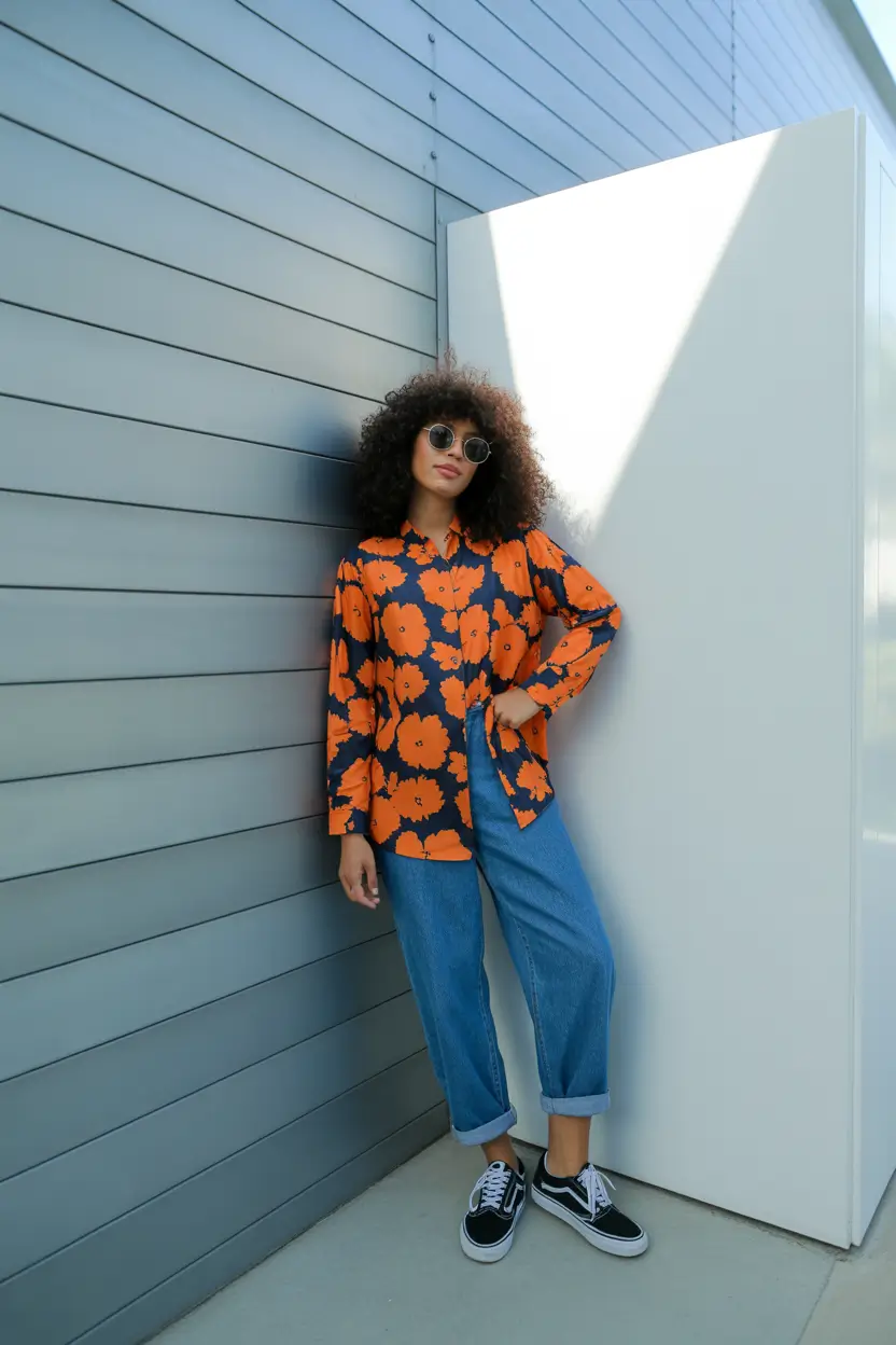 chic spring outfits Playful Prints With Casual Sporty Ease