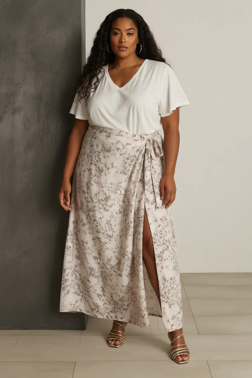 plus size spring outfits Soft Wrap Lines That Move With You