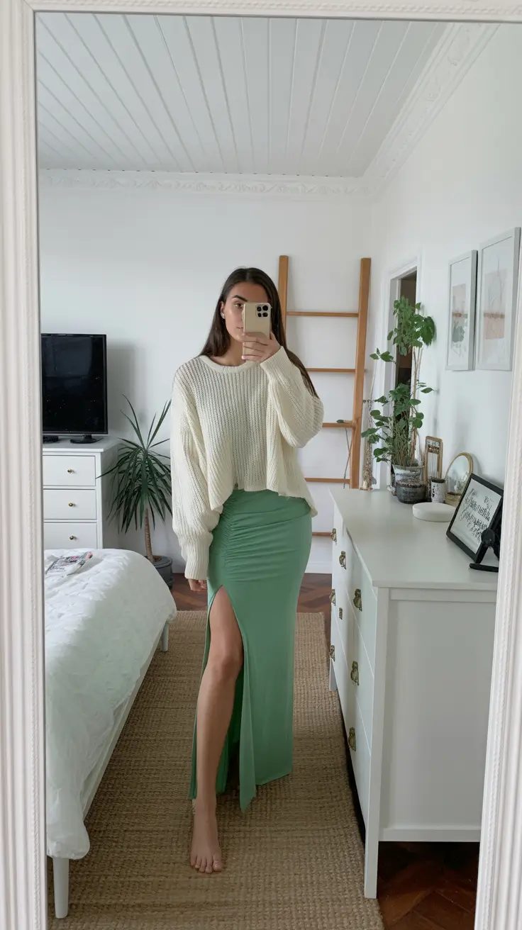 spring outfits 2026 trends Cozy Knits With a Fresh Silhouette