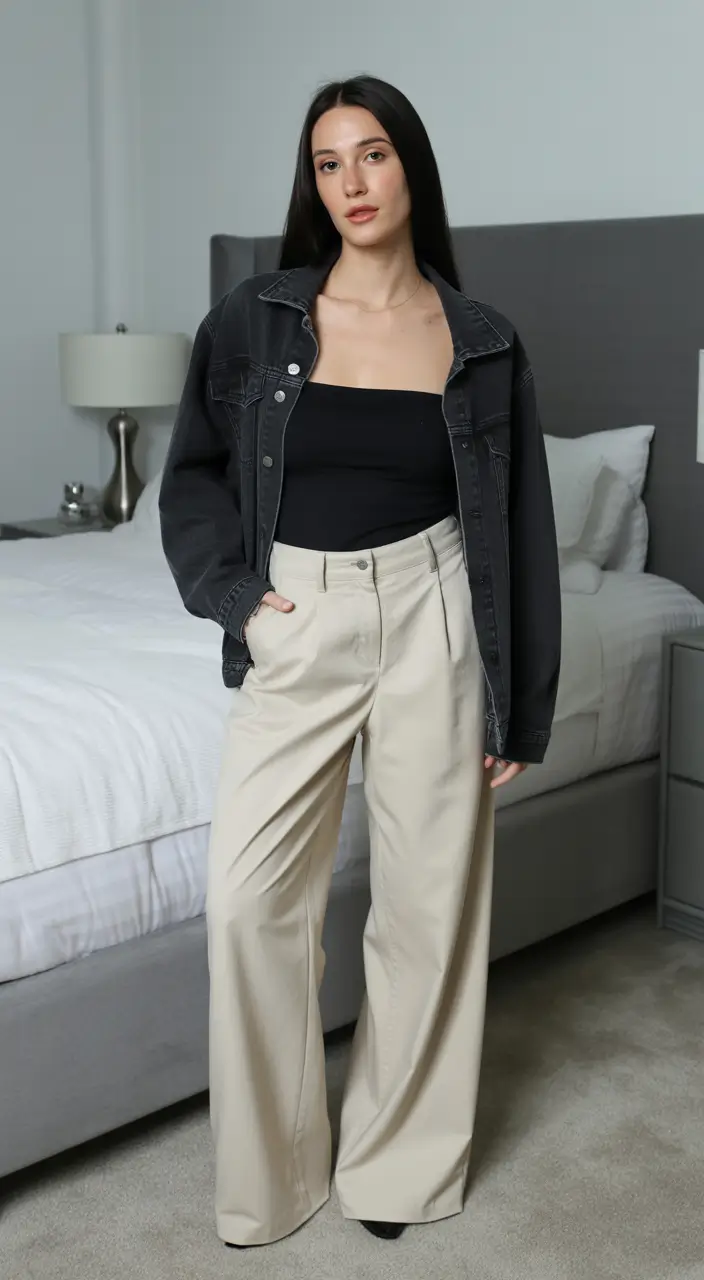 spring outfits 2026 trends Relaxed Denim Energy With Clean Lines