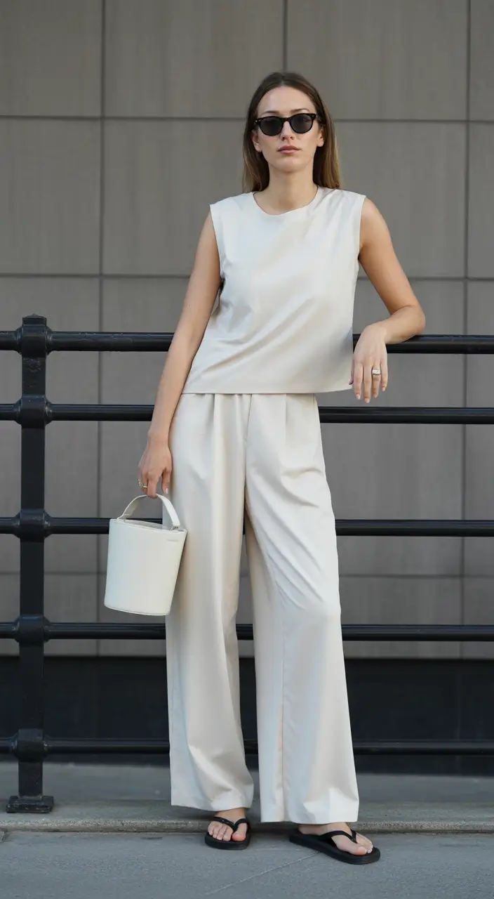 Spring vacation outfits Minimalist Monochrome with Modern Ease