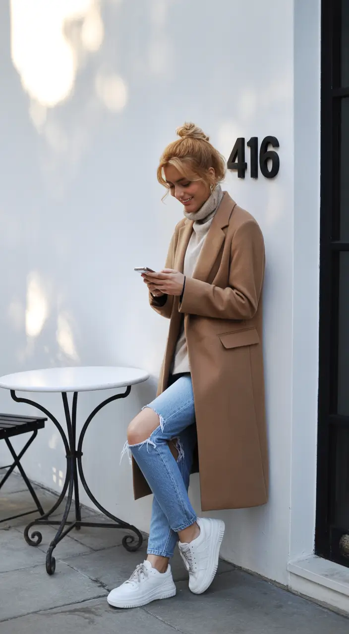 February outfits Classic Camel Layers for Everyday February Ease