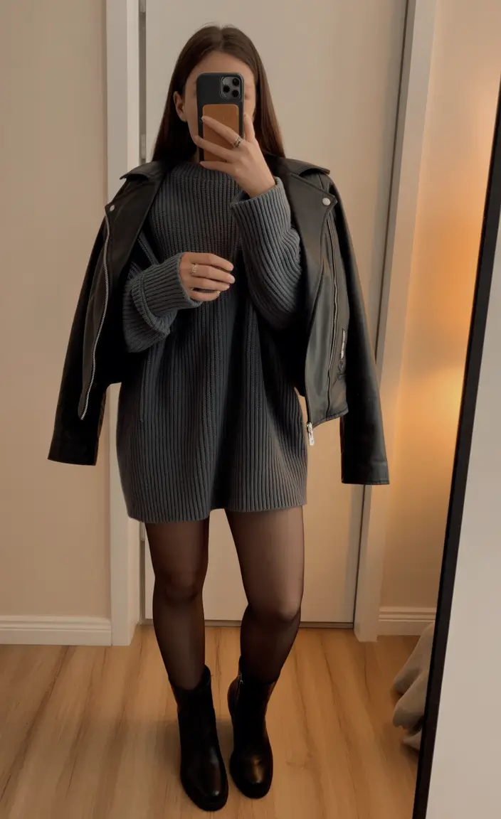 February outfits Cozy Minimalism With an Urban Edge