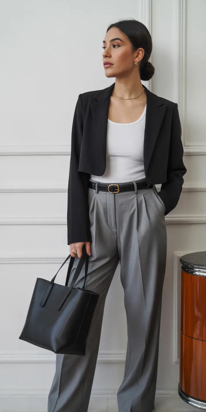 February outfits Sharp Minimalism With a City-Girl Silhouette