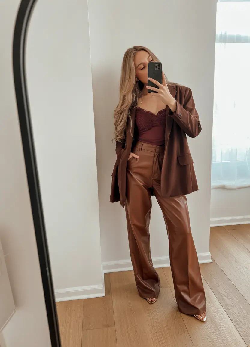 February outfits Warm Neutrals for Transitional Confidence