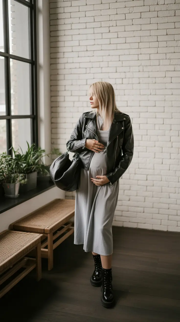 spring outfit for pregnant women Urban Neutrals for Everyday Confidence