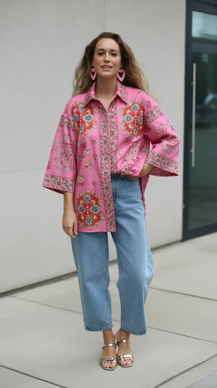 spring mom outfits Bold Color Confidence with Everyday Denim