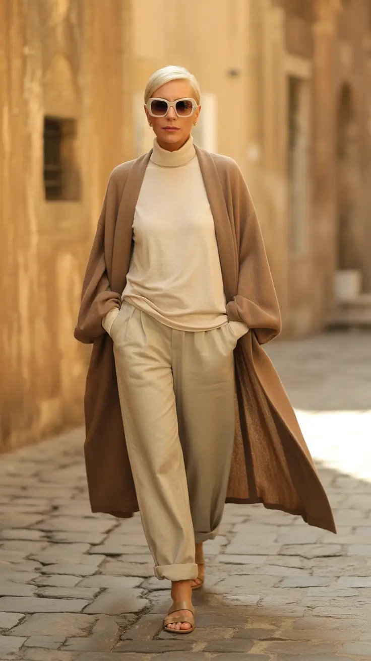Spring Dressing Over 50 Soft Neutrals With Movement and Authority