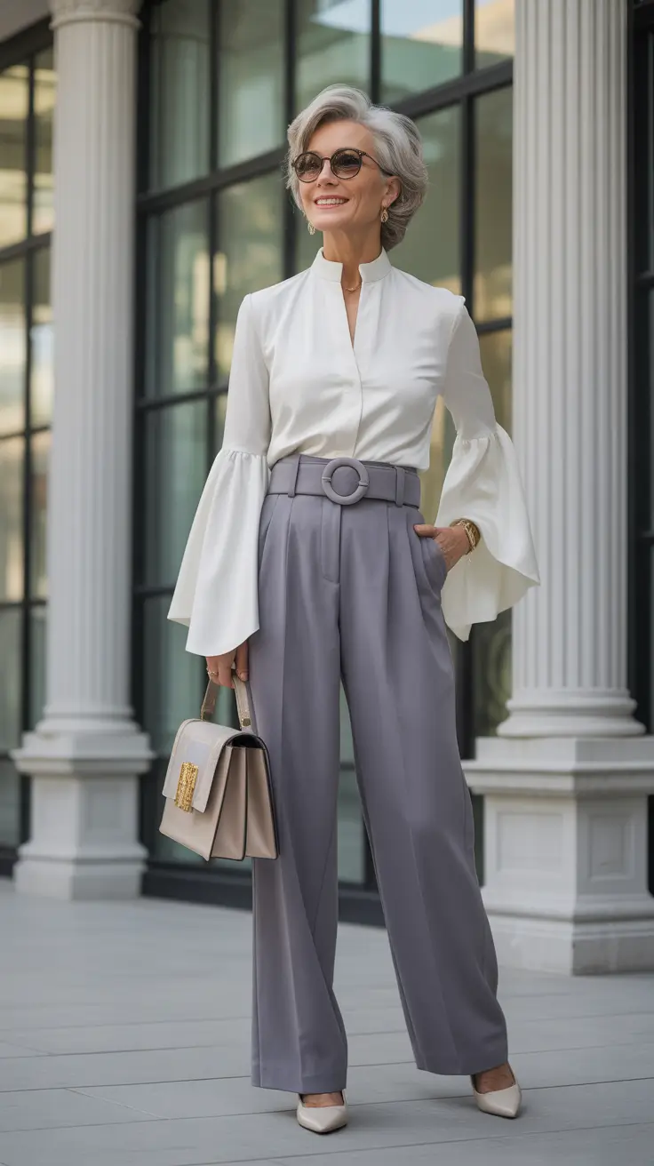 Spring Dressing Over 50 Soft Power Dressing With a Romantic Edge
