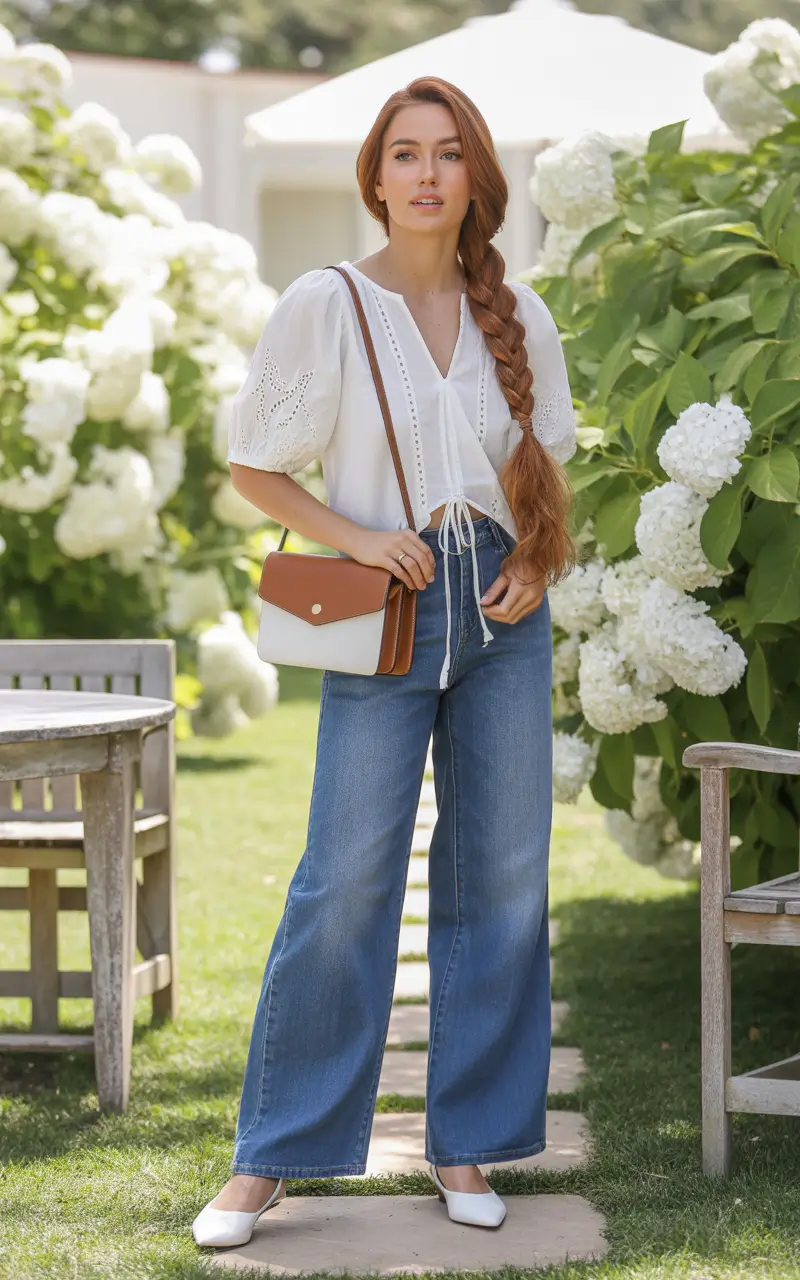 spring jeans outfit Romantic Denim for Light Spring Moments