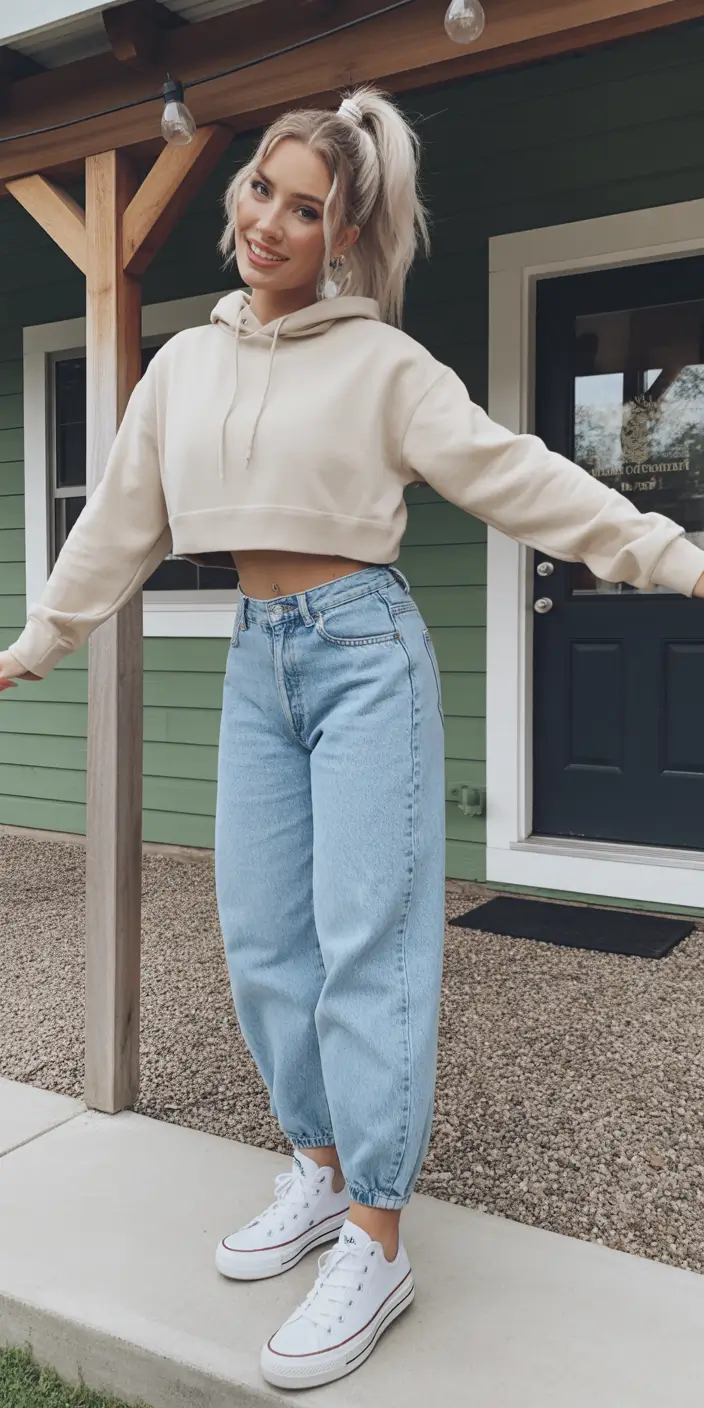 spring jeans outfit Relaxed Denim for Off-Duty Spring Days