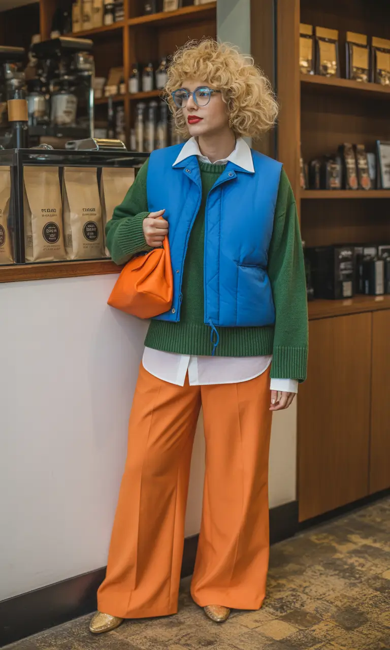 spring outfits Color Confidence for Chilly Spring Mornings