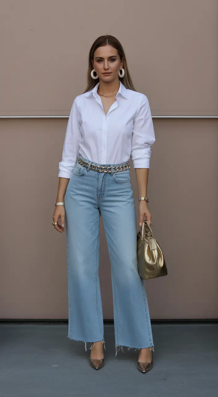 spring outfits Clean Lines With Everyday Elegance