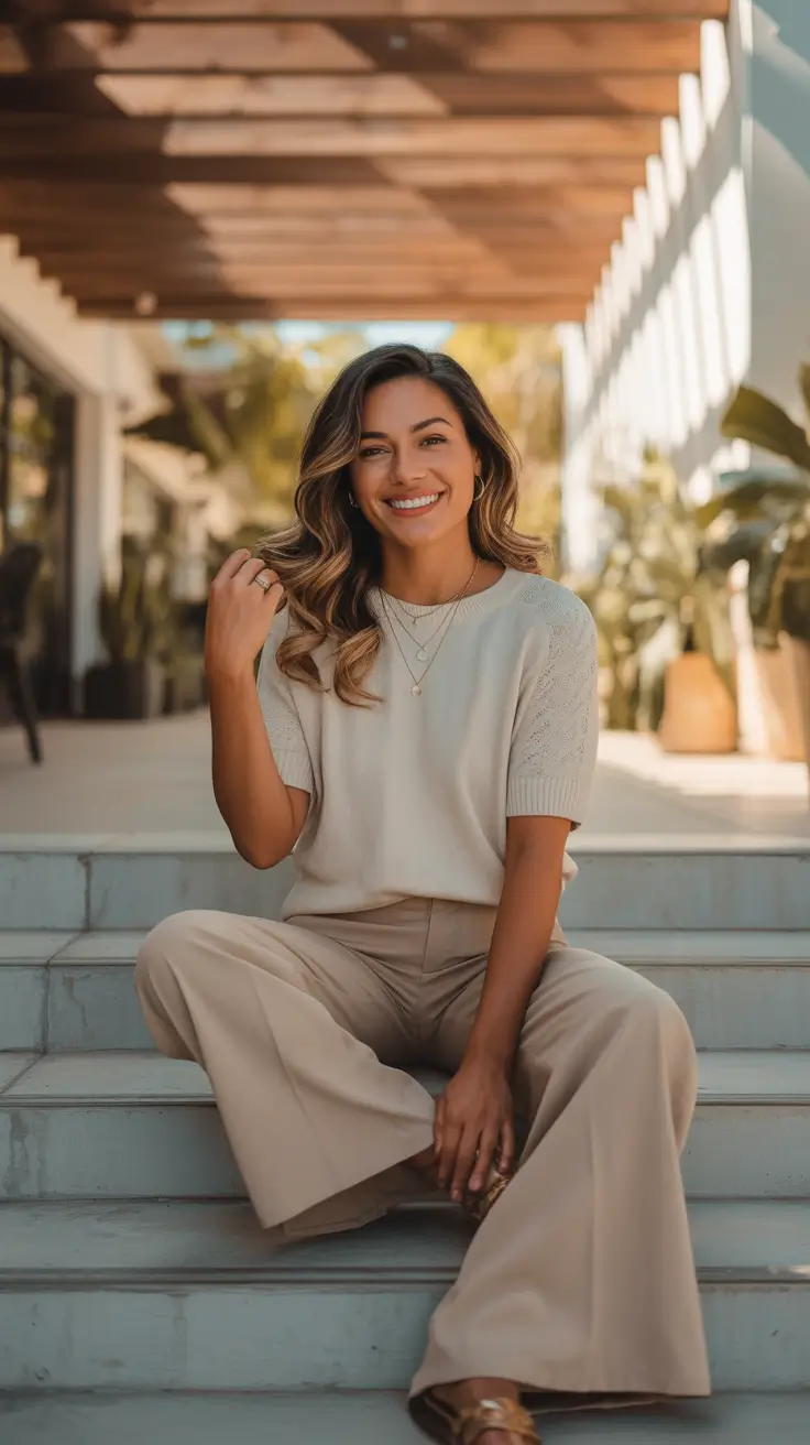 spring outfits Relaxed Neutrals With Quiet Confidence