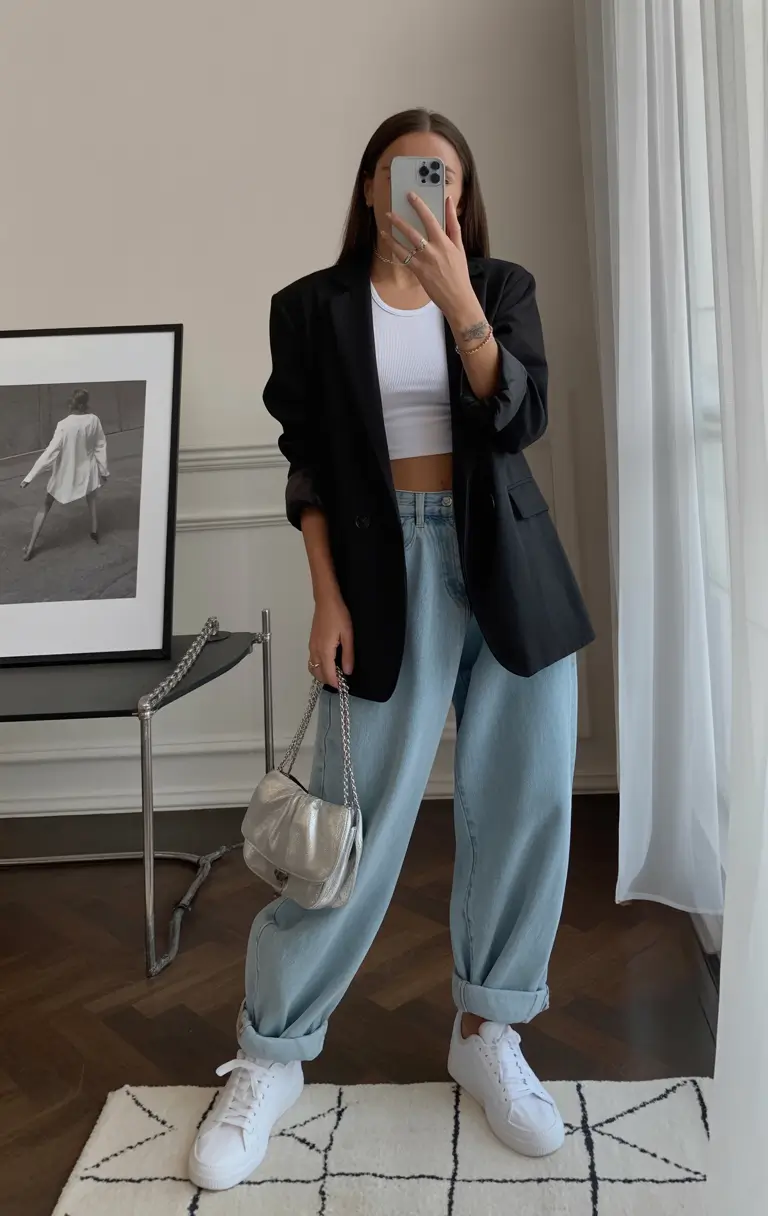 spring outfits Modern Minimalism With a Street Feel