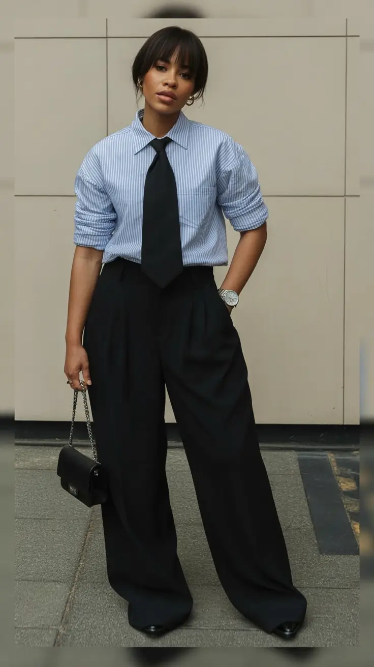 spring outfits black women Menswear Energy With a Feminine Spring Twist