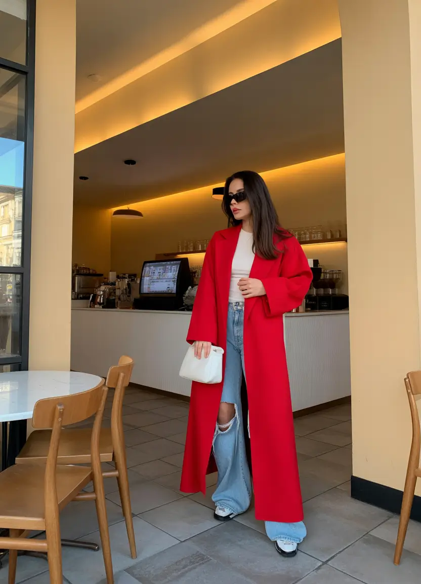 spring transition outfits Statement Outerwear That Carries the Whole Look