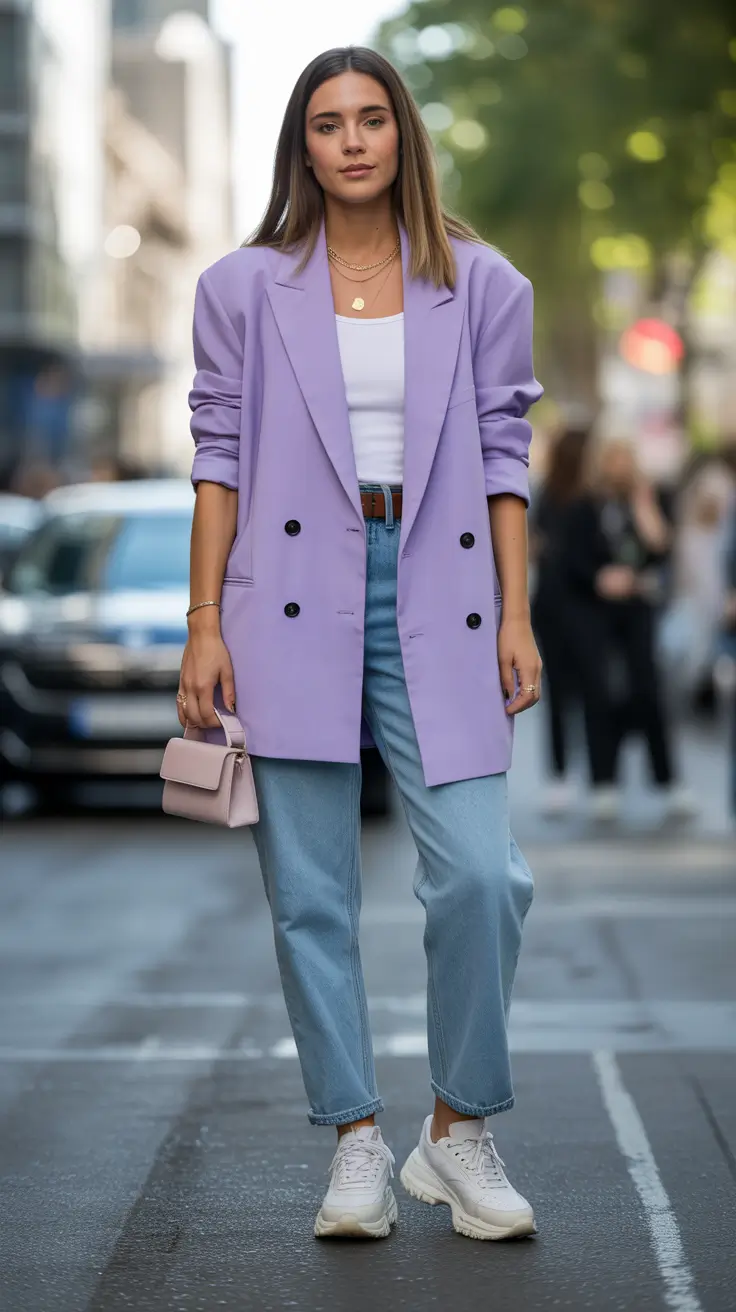 spring transition outfits Pastel Power for Polished Casual Days