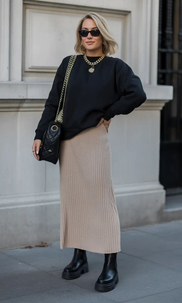 winter to spring outfits Minimal Knitwear With Quiet Luxury Energy