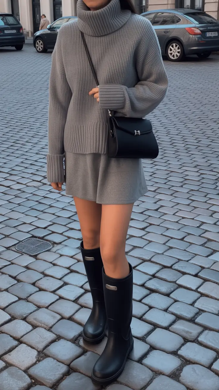 winter to spring outfits Soft Neutrals With Rain-Ready Practicality