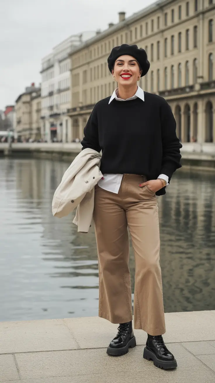 midsize spring outfits Parisian Balance of Structure and Ease