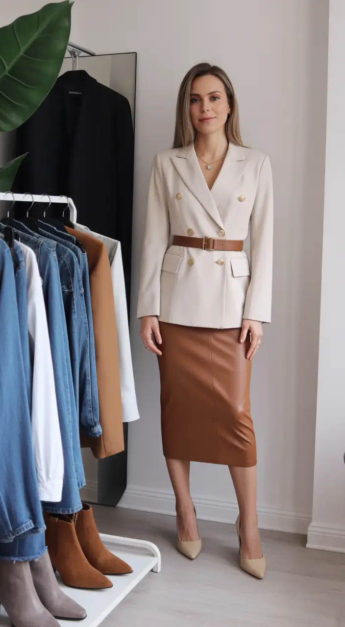 spring business casual outfits Soft Neutrals That Mean Business