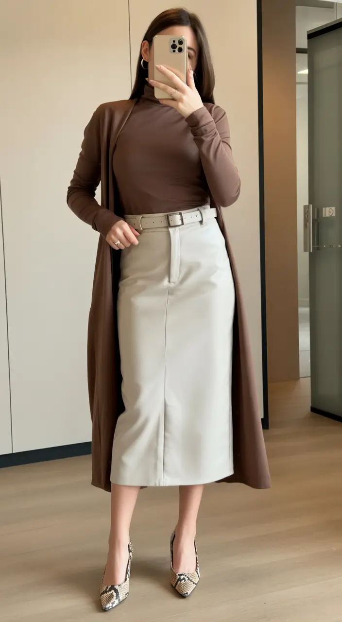 spring business casual outfits Modern Femininity With a Skirt Moment