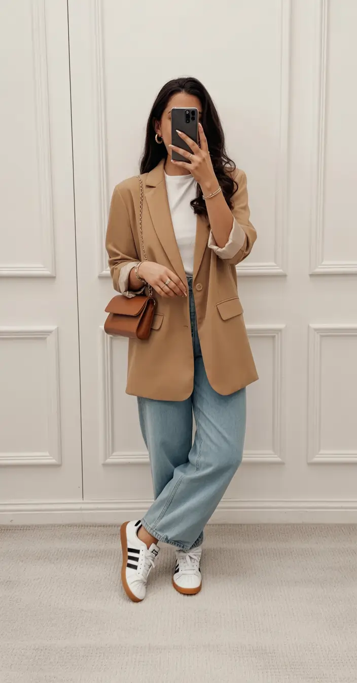 Spring Capsule Wardrobe Neutral Blazer