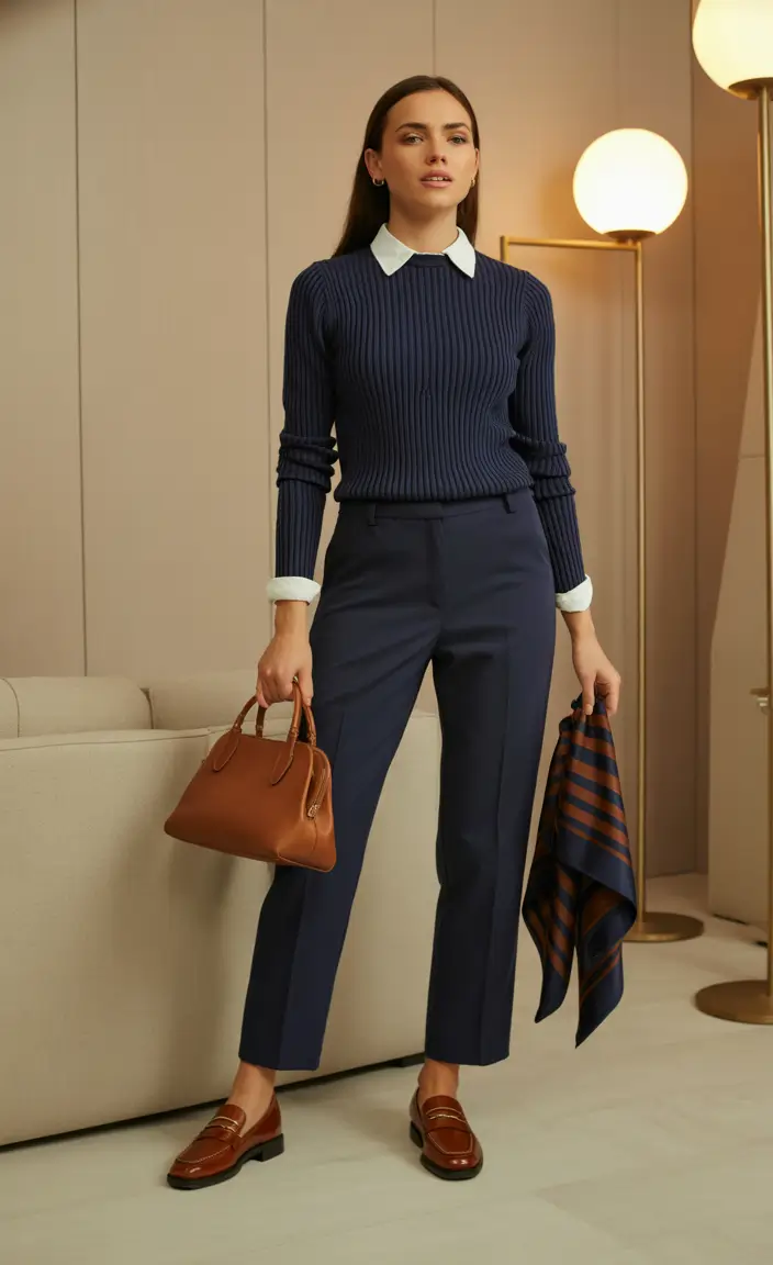 Spring Capsule Wardrobe Classic Knit Tailoring