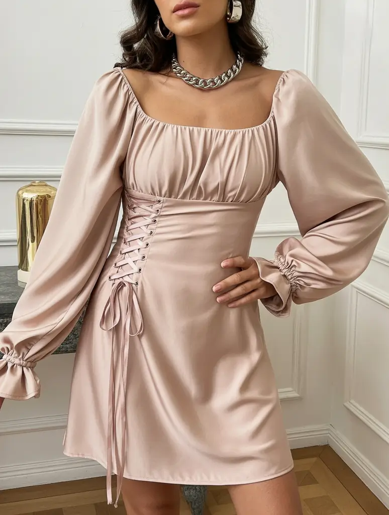 spring going out outfits Soft Satin Mini Dresses for Cute Spring Night Romance