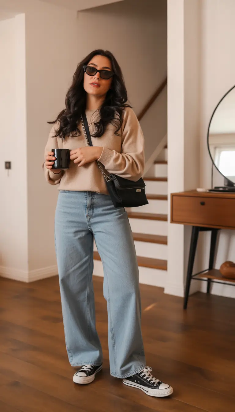 Spring Capsule Wardrobe Soft Knitwear Casual Look