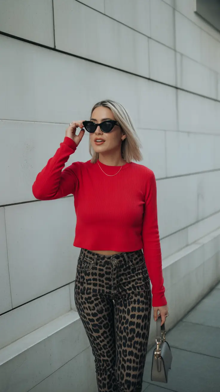 Spring Capsule Wardrobe Bright Red Statement Look