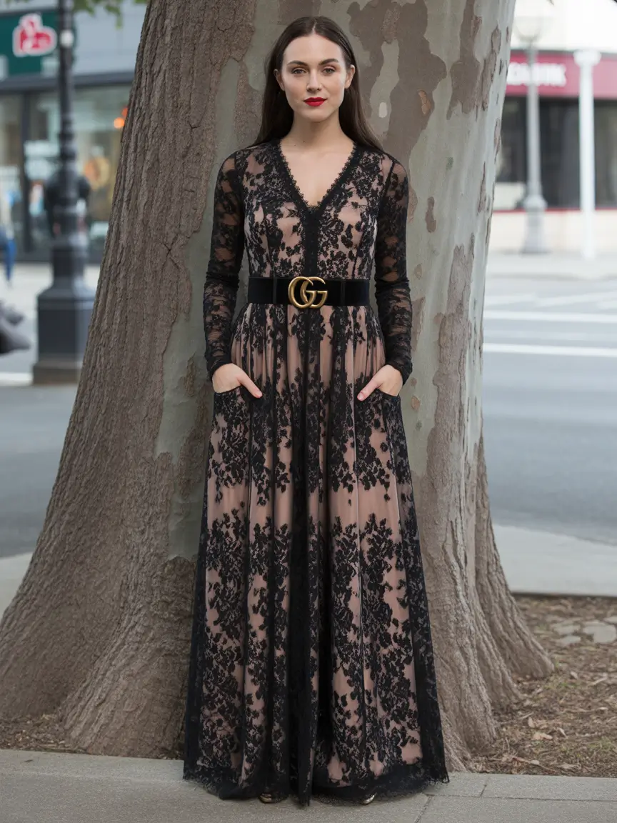 spring wedding outfit Lace Layers with Quiet Confidence