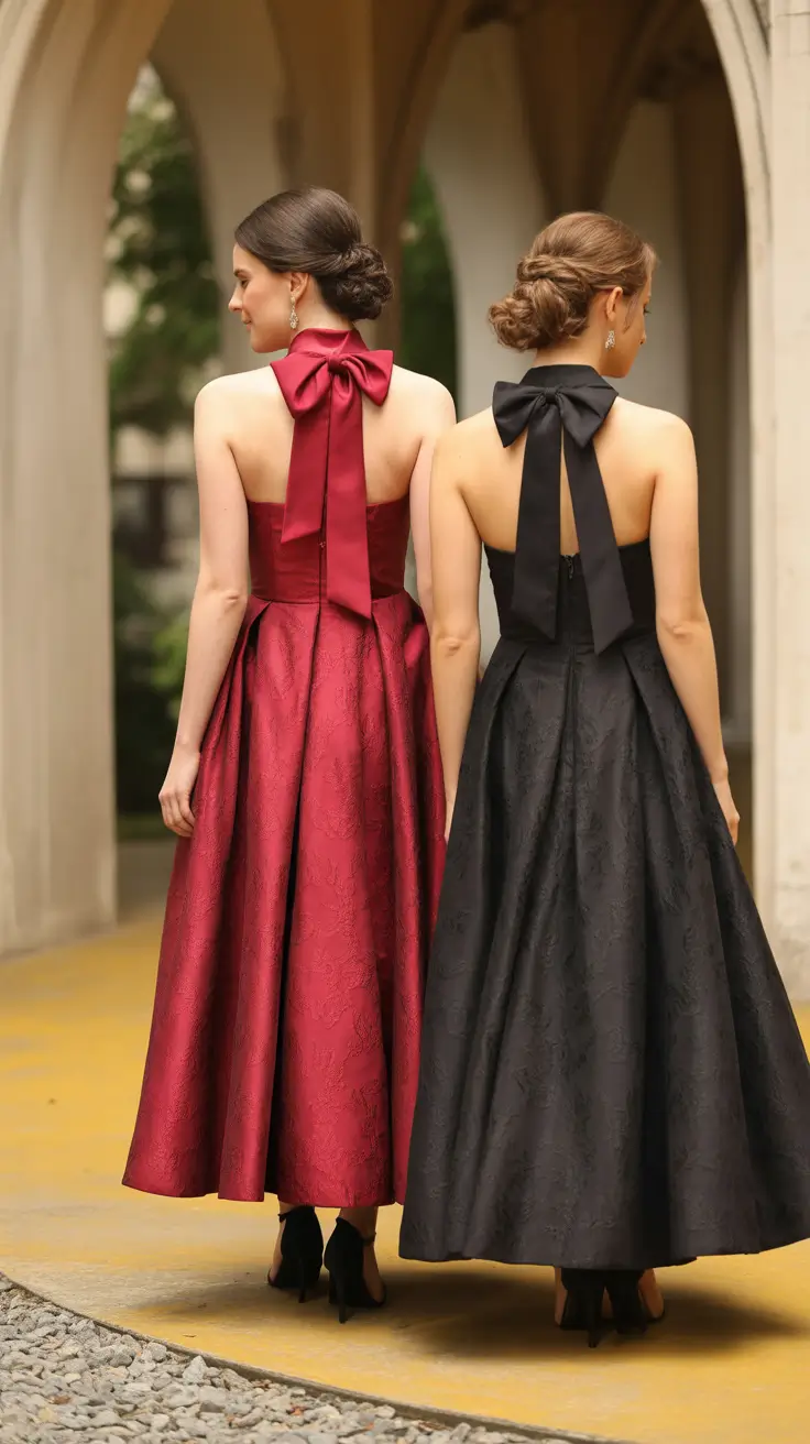 spring wedding outfit Back-Tied Gowns That Speak Without Turning Around