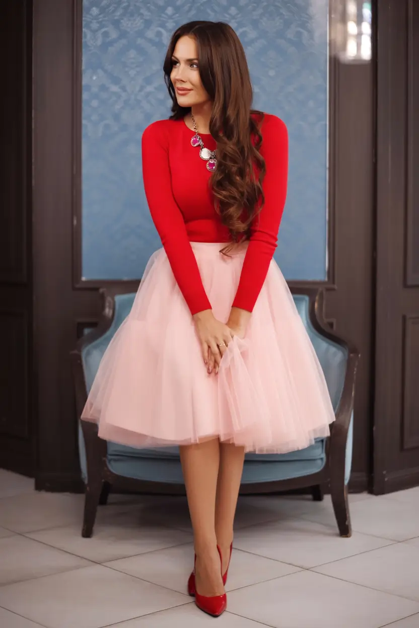 spring wedding outfit Playful Tulle with a Fashion Forward Twist