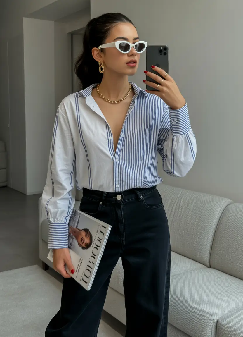 spring work outfits Modern Stripe Play With Casual Confidence