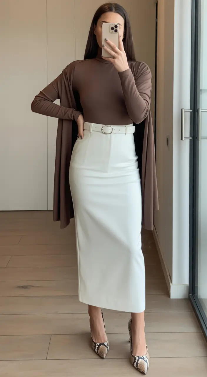 spring work outfits Soft Neutrals With a Feminine Power Twist