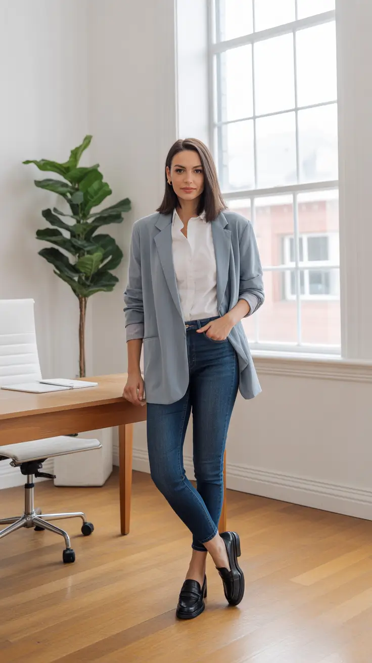 Spring 2026 Workwear Modern Denim Logic - Blazers That Don’t Feel Corporate