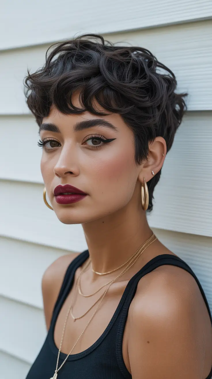 spring haircuts Glossy Tousled Pixie - The Spring Evening Cool-Girl Cut