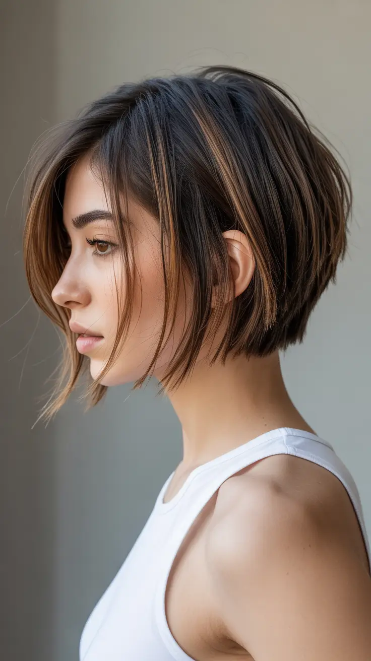 spring haircuts Highlighted Short Bob - The Most Pinterest-Worthy Glow-Up