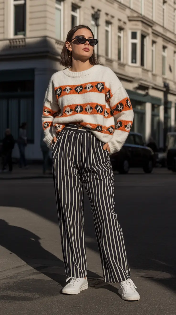 nyc spring outfits Graphic Knit and Easy Stripes for Spring Walks