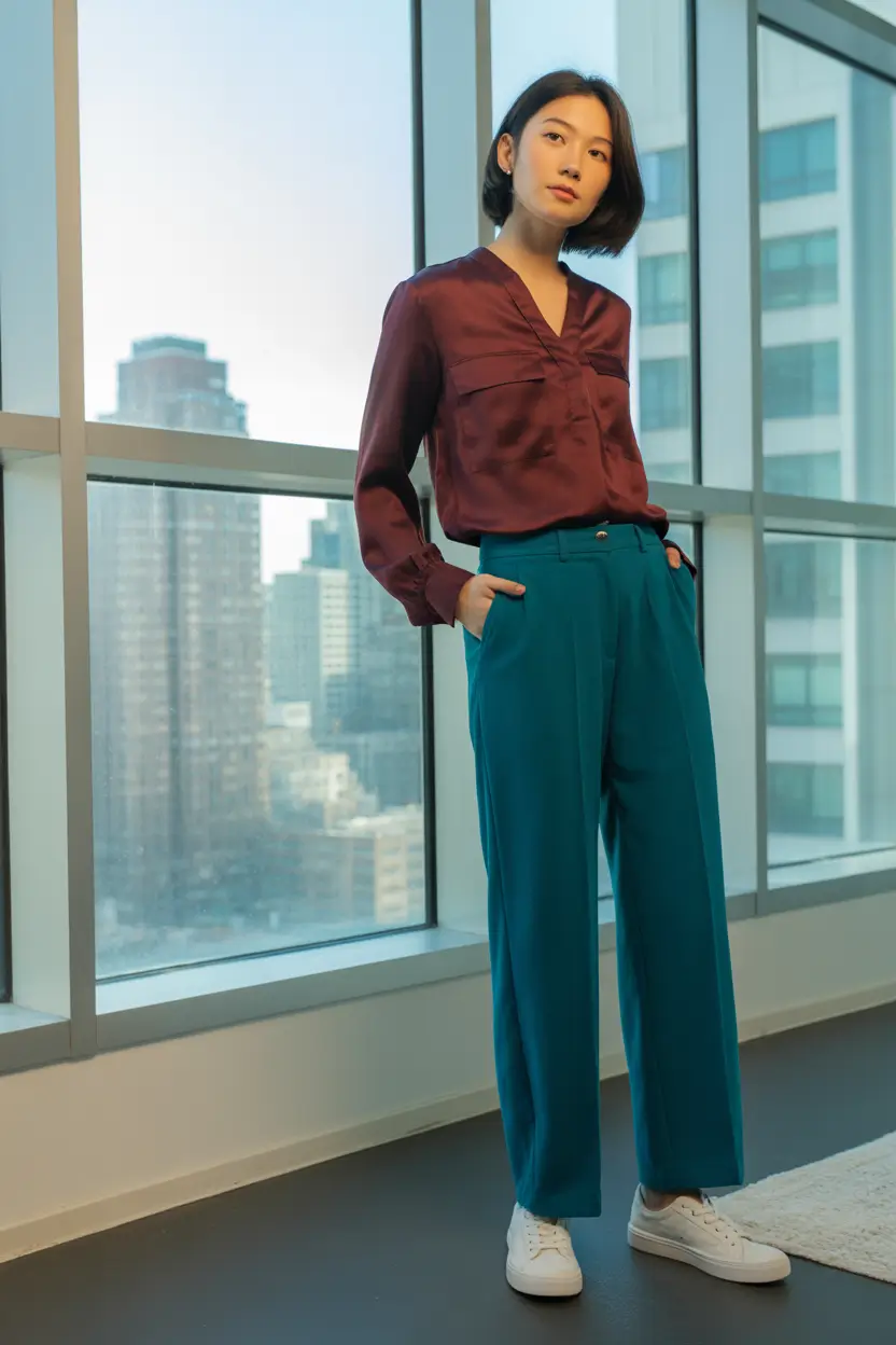 nyc spring outfits Quiet Workwear with a Fresh Color Story