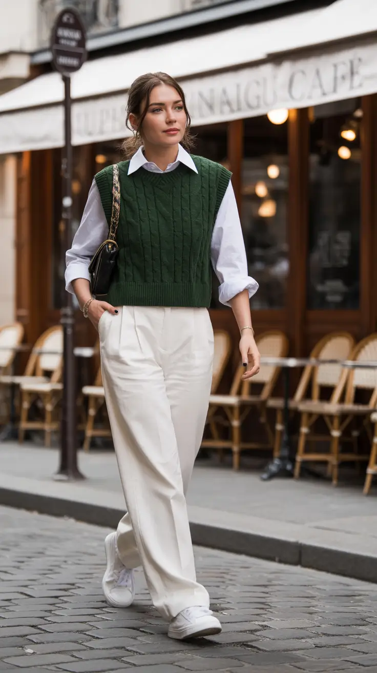 spring outfit for Monday Casual Layers with a Thoughtful Twist