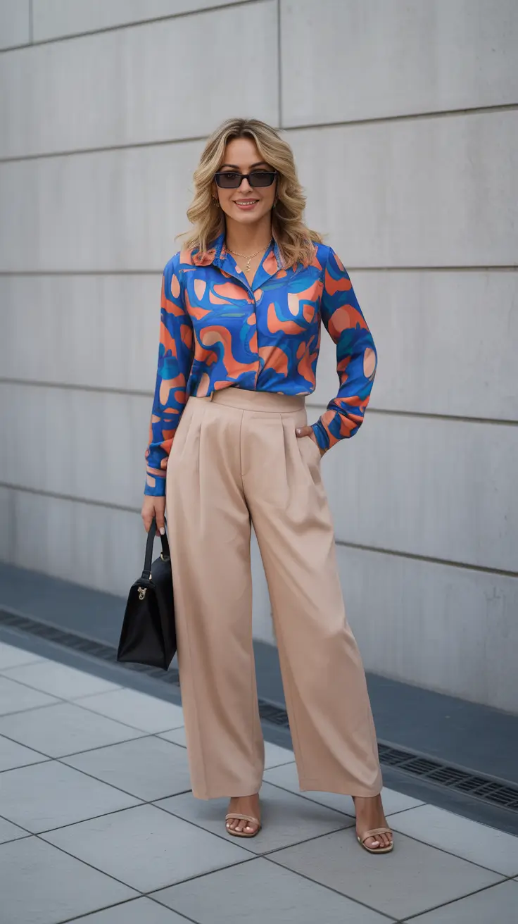 spring outfit for Monday Prints That Feel Confident