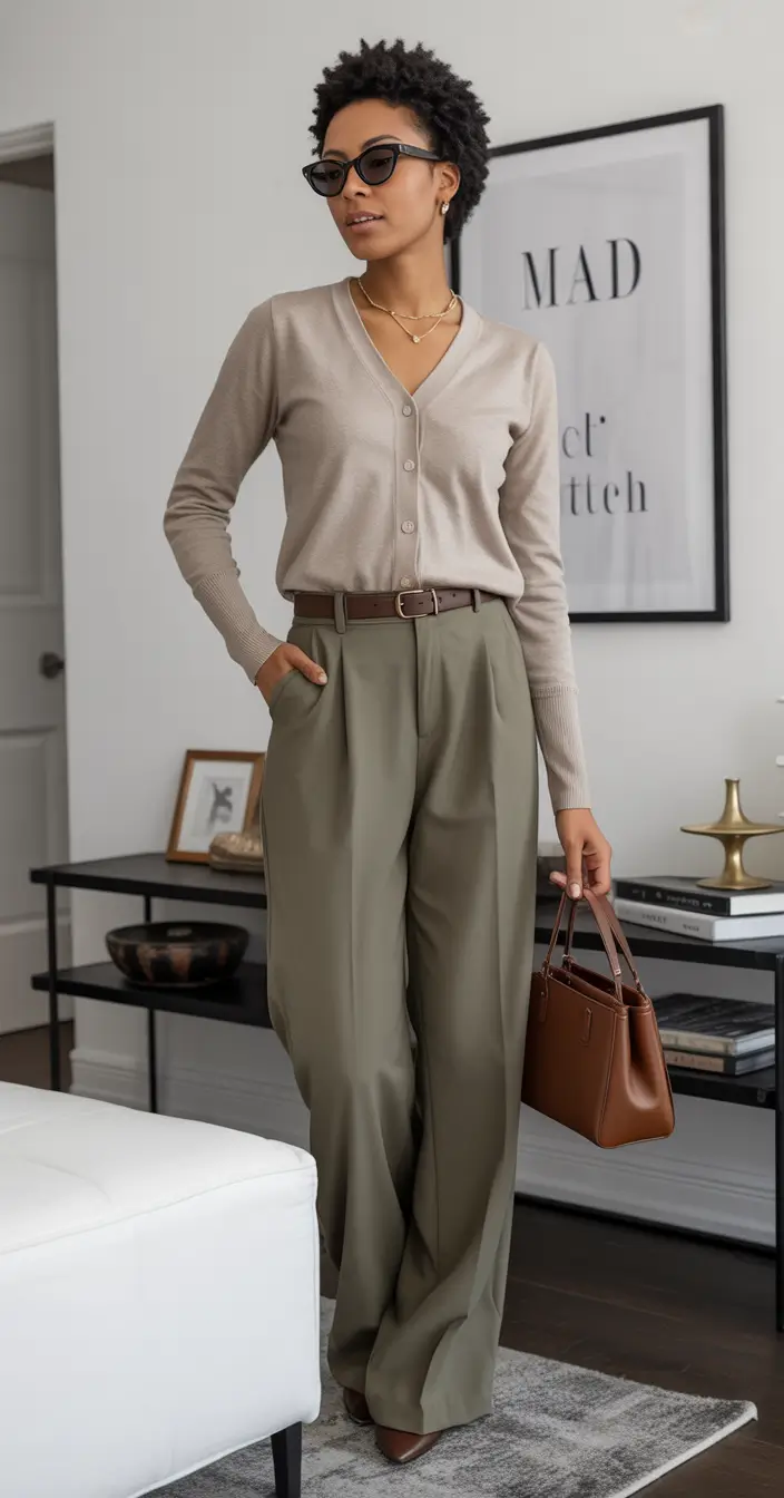 spring outfit for Monday Neutral Calm with a Thoughtful Silhouette