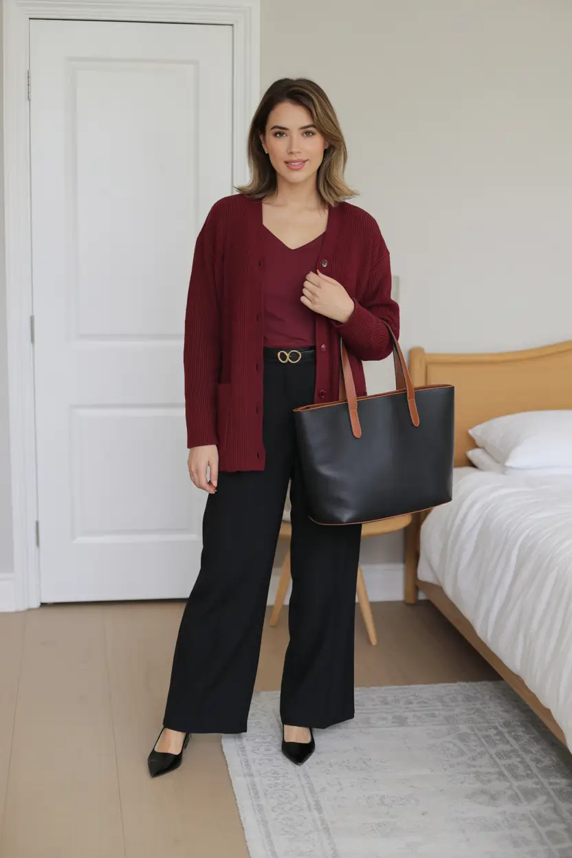 spring outfit for Monday Deep Tones for a Confident Reset